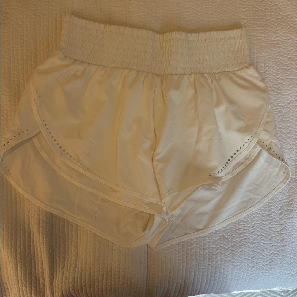 Women's Athletic white Shorts